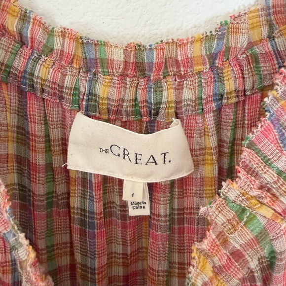 THE GREAT. Colorful Plaid Maxi Dress - Picture 3 of 4